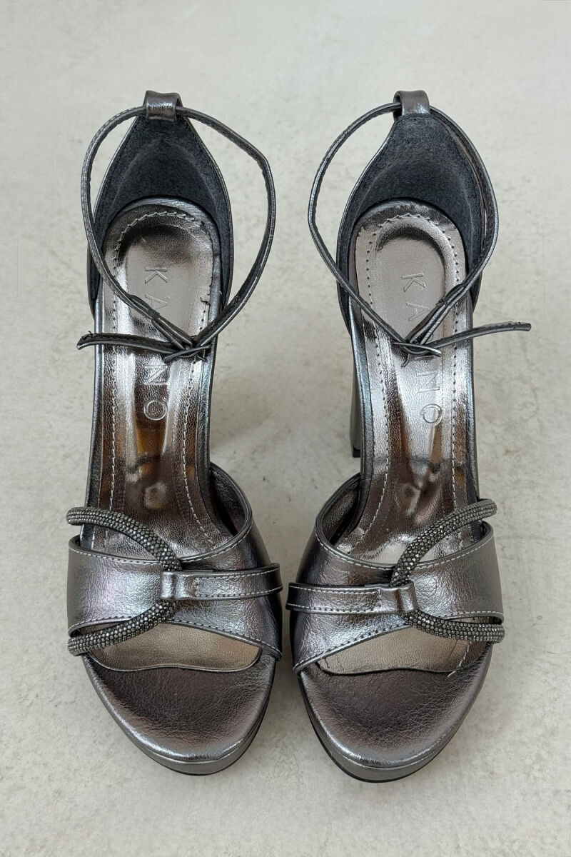 HIGH HEEL DIAMOND DETAILS WOMEN SANDALS BRONX/BRONX - 4