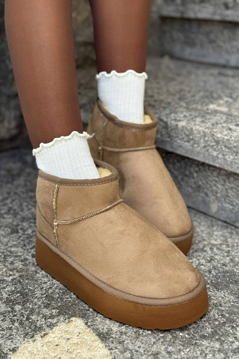 HIGH HEEL SIMPLE WOMEN UGG BEIGE/BEZHE - 1