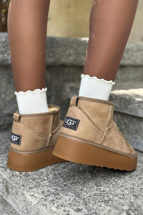 HIGH HEEL SIMPLE WOMEN UGG BEIGE/BEZHE - 3