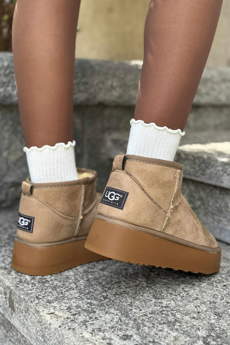 HIGH HEEL SIMPLE WOMEN UGG BEIGE/BEZHE - 3