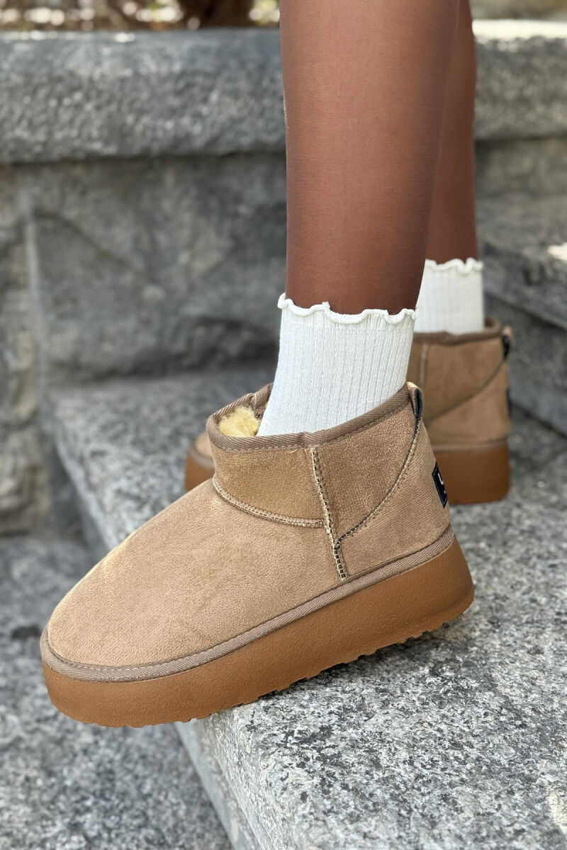 HIGH HEEL SIMPLE WOMEN UGG BEIGE/BEZHE - 5