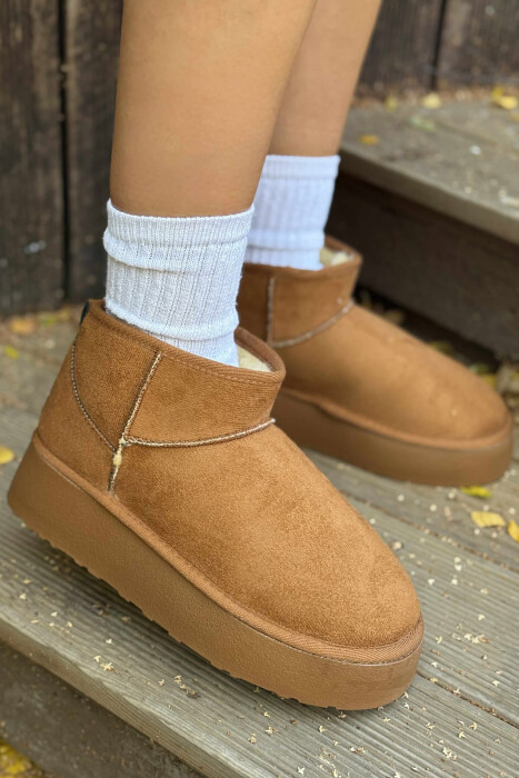 HIGH HEEL SIMPLE WOMEN UGG BROWN/KAFE - 2