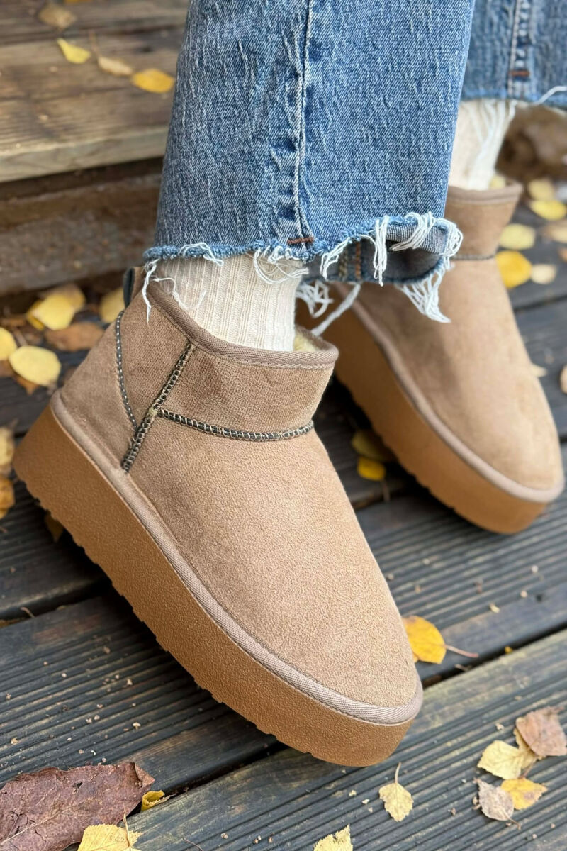 HIGH HEEL SIMPLE WOMEN UGG DARK BEIGE/BEZHE ERRET - 3