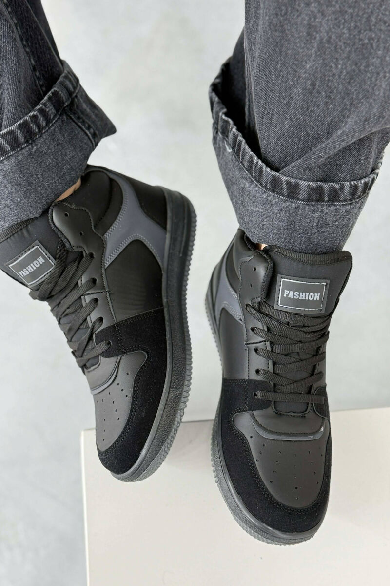 HIGH NECK SIMPLE WOMEN SNEAKERS BLACK/ E ZEZE - 2