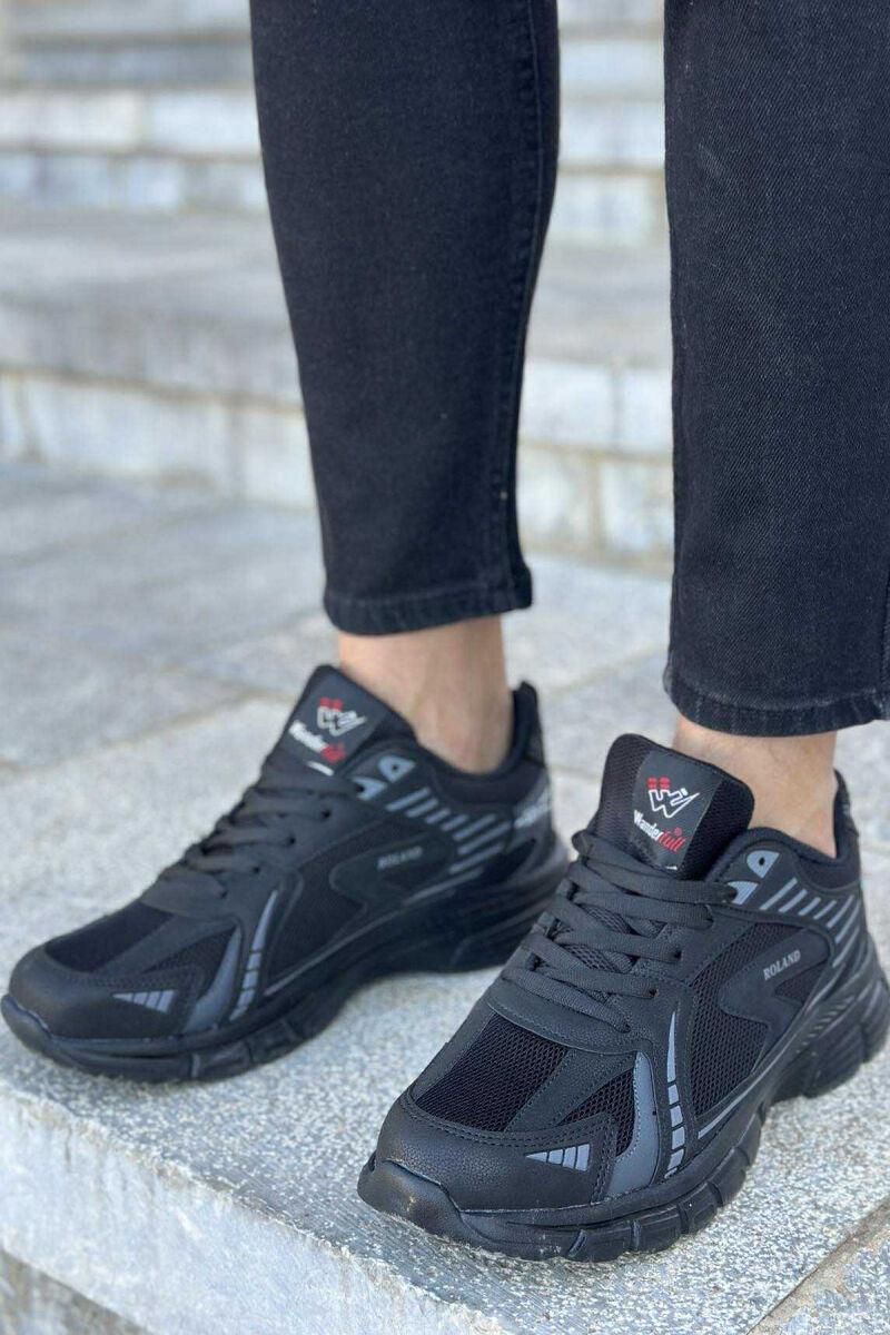 HIGH PLATFORM RUNNING MEN SNEAKERS BLACK-BLACK/ZZ - 1