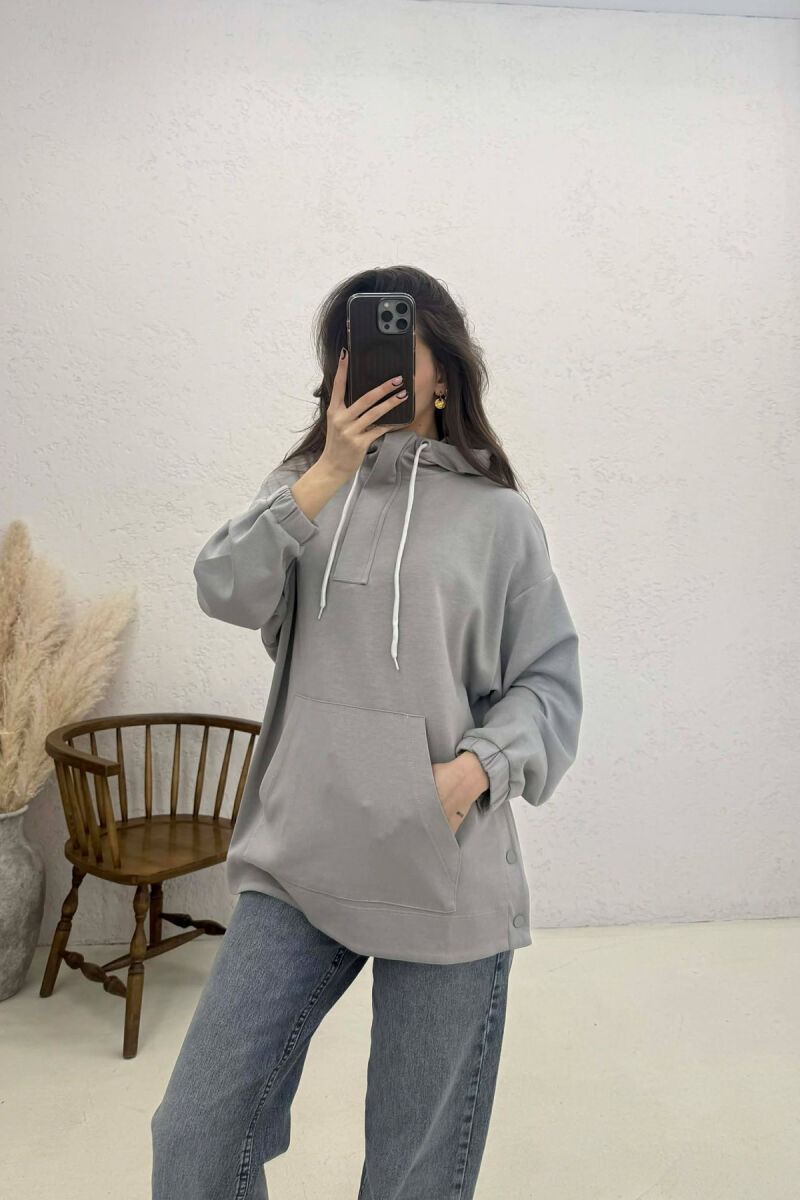 HODDIE PER FEMRA NE NGJYRE GRI - 1