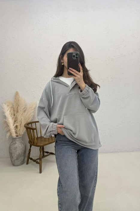 HODDIE PER FEMRA NE NGJYRE GRI - 2