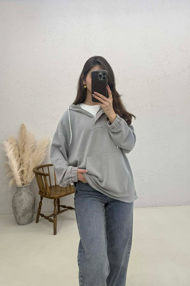 HODDIE PER FEMRA NE NGJYRE GRI - 2