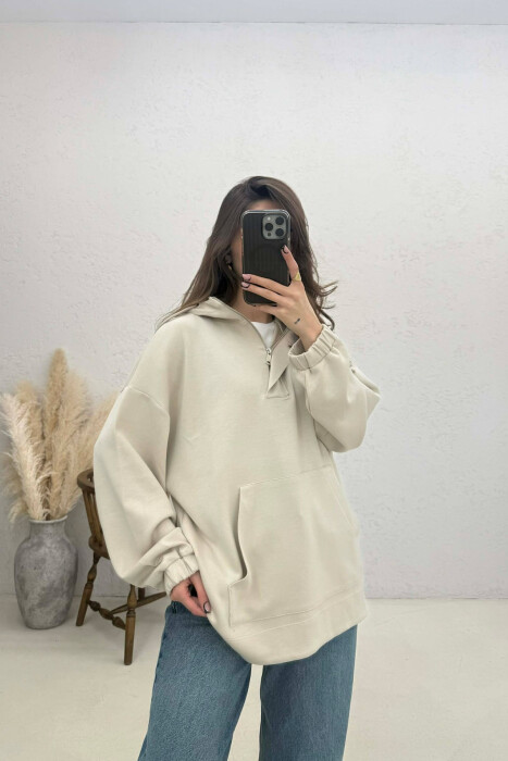 HODDIE PER FEMRA NE NGJYRE KREM - 1