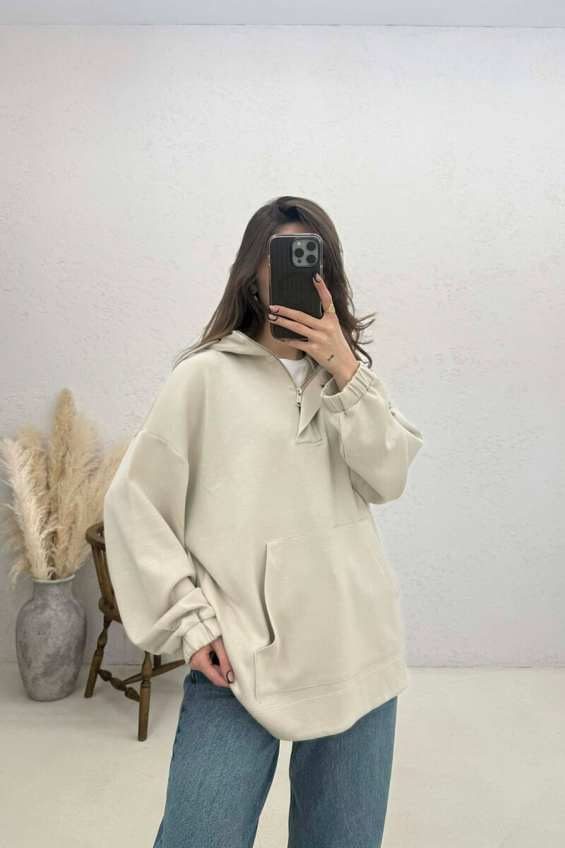 HODDIE PER FEMRA NE NGJYRE KREM - 1