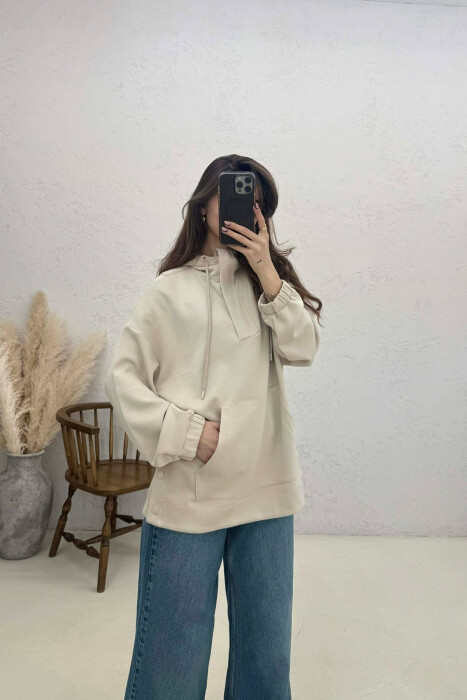HODDIE PER FEMRA NE NGJYRE KREM - 3