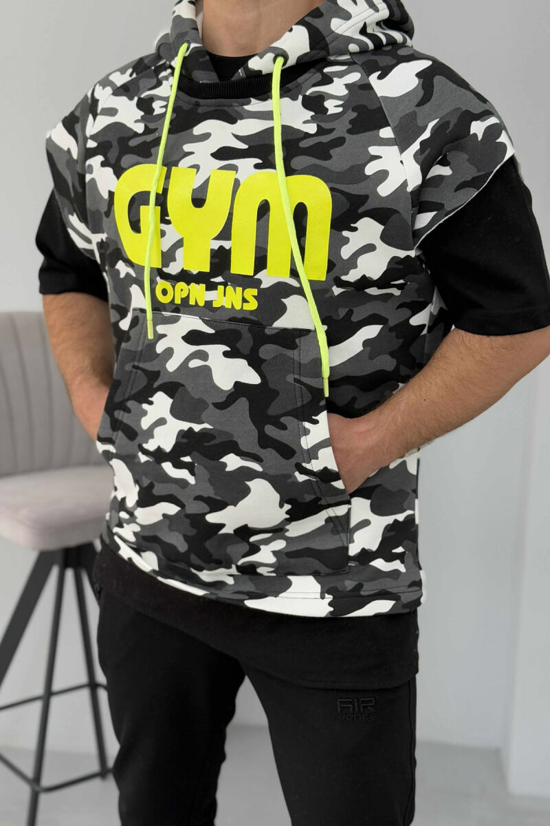 HOOD WRITTINGS MEN TANK TOP DARK GREY/GEE - 1