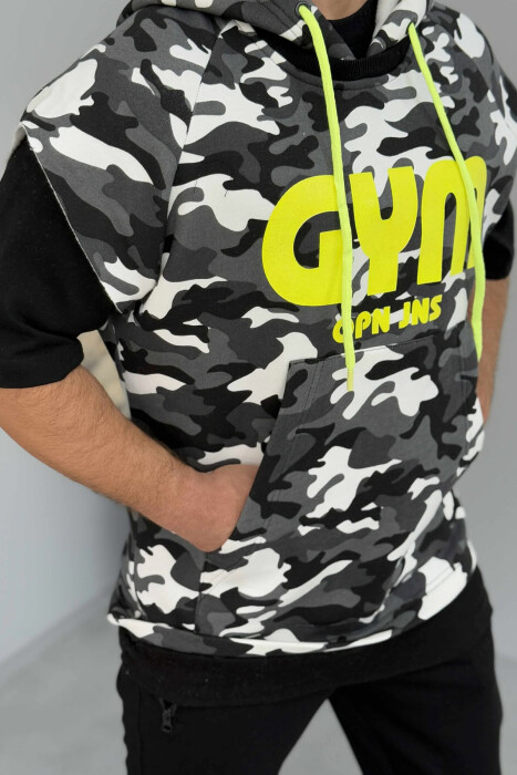 HOOD WRITTINGS MEN TANK TOP DARK GREY/GEE - 3