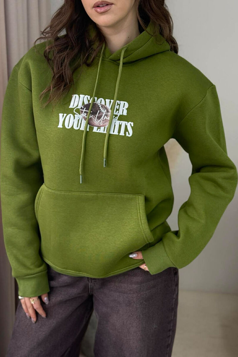 HOODIE ME PUSH DHE DIZAJN NGA TE DY ANET PËR FEMRA NE NGJYRE ULLI - 4