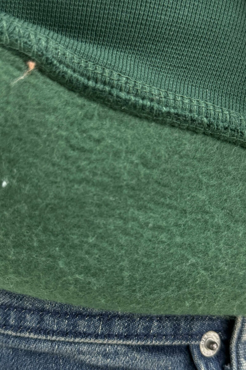 HOODIE ME PUSH NJËNGJYRËSHE DHE ME DIZANJ BASKETBOLL MBRAPA PËR MESHKUJ NË NGJYRËN JESHILE - 3