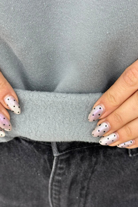 HOODIE NJE NGJYRESHE ME PUSH PER FEMRA NE NGJYRE GRI - 5