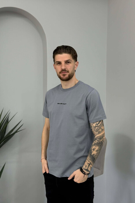 IDEAL AND REALITY WRITTINGS MEN T-SHIRT GREY/GRI - 