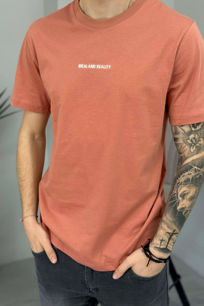 IDEAL AND REALITY WRITTINGS MEN T-SHIRT POWDER/PUDER - 2