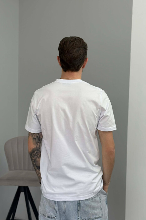 IDEAL AND REALITY WRITTINGS MEN T-SHIRT WHITE-E BARDHE - 4