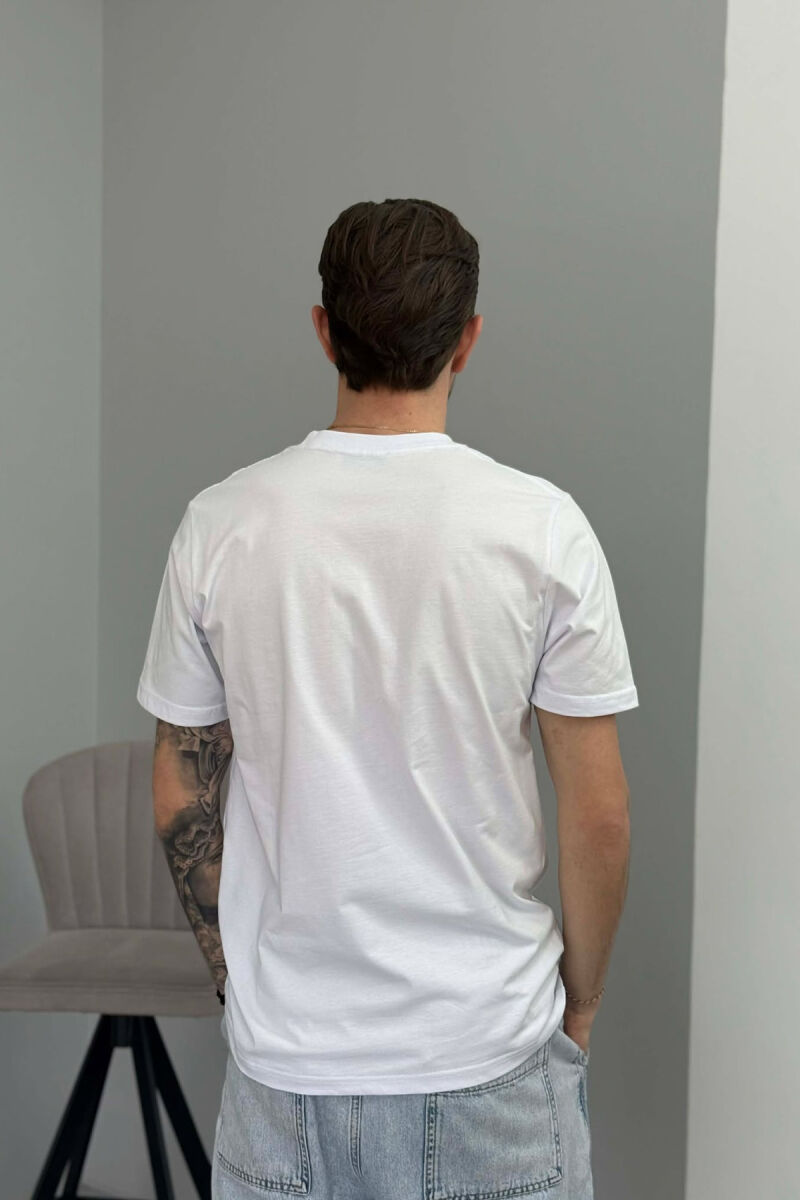 IDEAL AND REALITY WRITTINGS MEN T-SHIRT WHITE-E BARDHE - 4