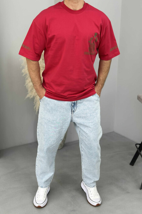 IMAGINARY WRITTING MEN T-SHIRT RED/E KUQE - 1