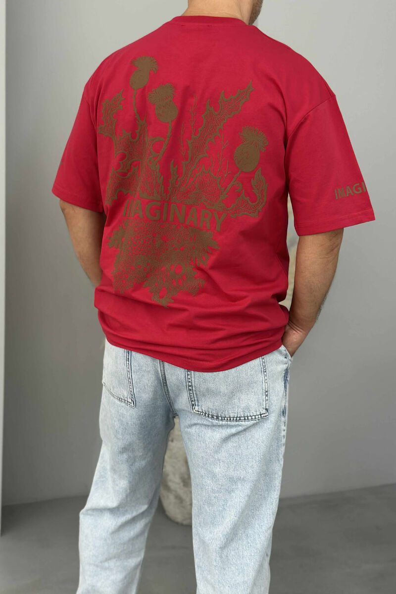 IMAGINARY WRITTING MEN T-SHIRT RED/E KUQE - 2
