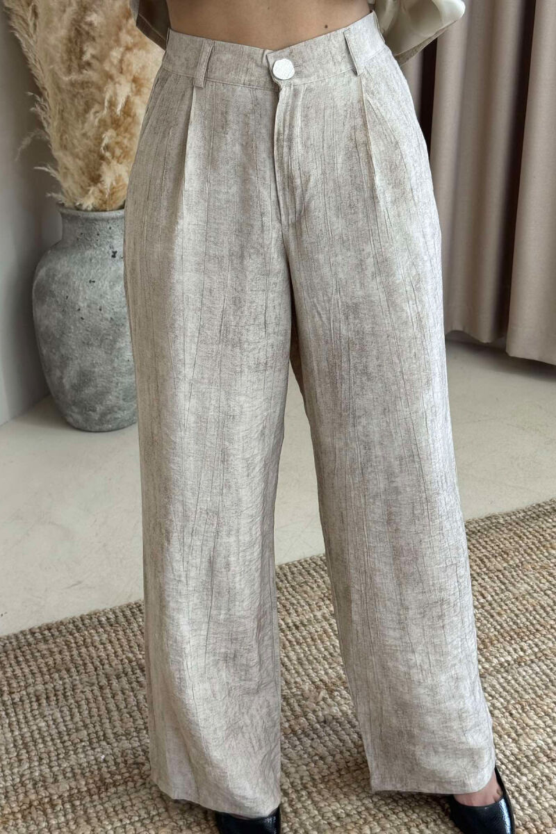 JACKET+TROUSERS SIMPLE WOMEN SET BEIGE/BEZHE - 4