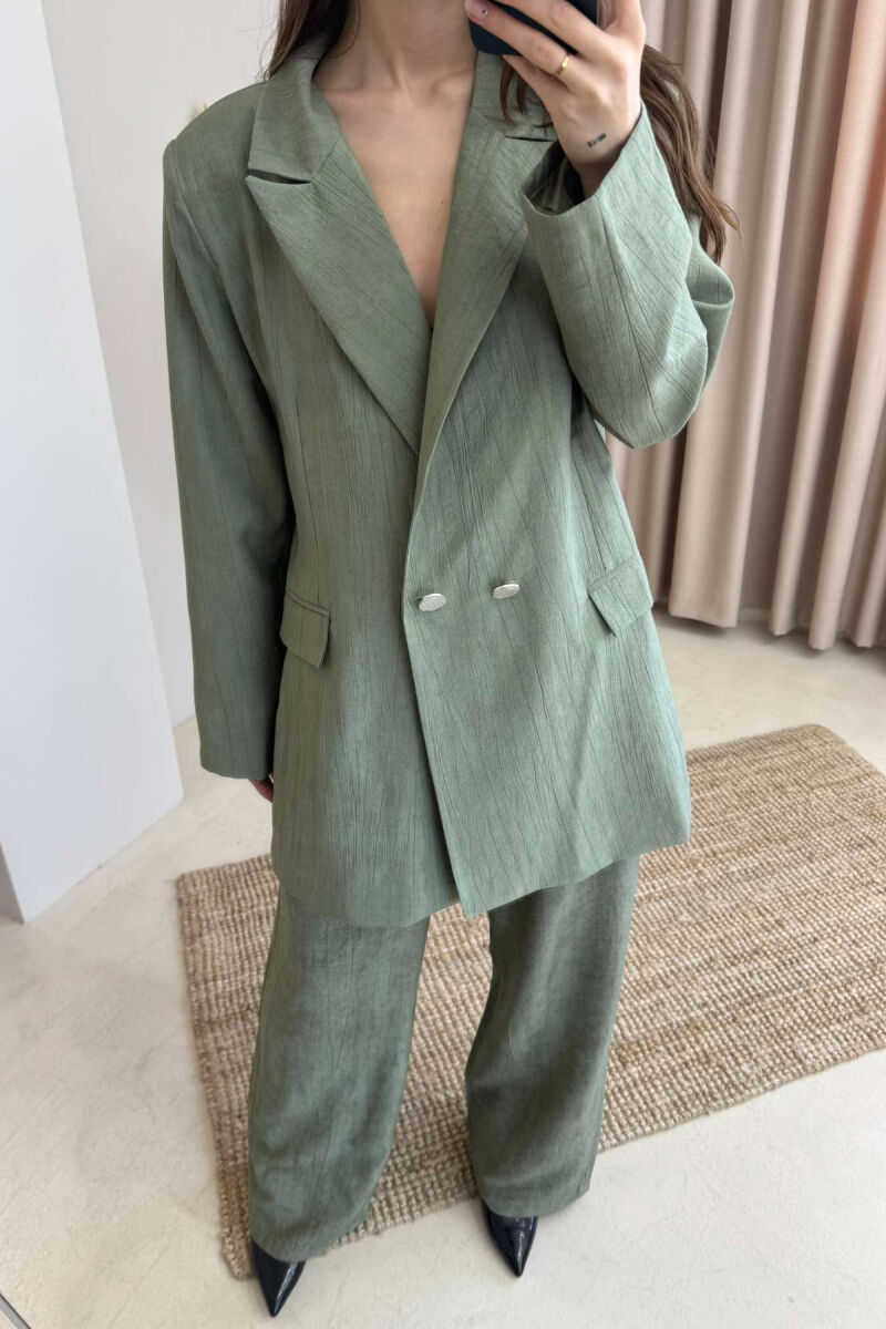 JACKET+TROUSERS SIMPLE WOMEN SET MINT/MENTE - 3