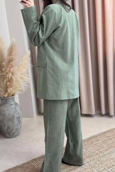 JACKET+TROUSERS SIMPLE WOMEN SET MINT/MENTE - 6