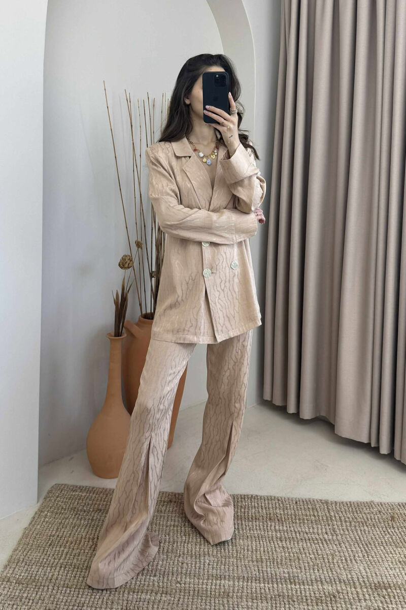 JACKET+TROUSERS WOMAN SET BEIGE/BEZHE - 3