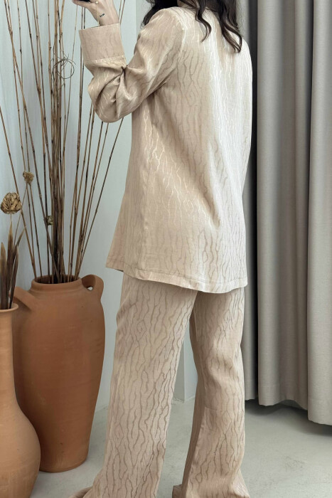 JACKET+TROUSERS WOMAN SET BEIGE/BEZHE - 6