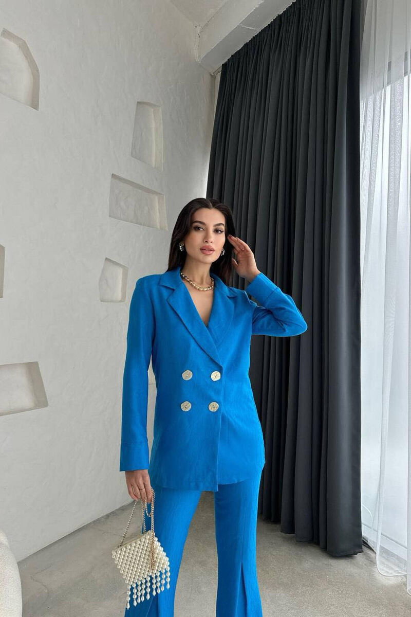 JACKET+TROUSERS WOMAN SET BLUE/BLU - 5