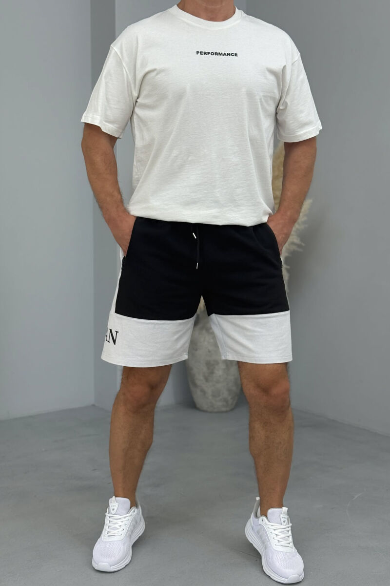 JORDAN SIDE WRITTING SHORT MEN SWEATPANTS BLACK/ E ZEZE - 1