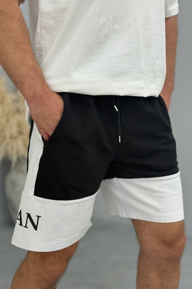 JORDAN SIDE WRITTING SHORT MEN SWEATPANTS BLACK/ E ZEZE - 3