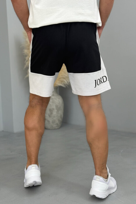JORDAN SIDE WRITTING SHORT MEN SWEATPANTS BLACK/ E ZEZE - 4