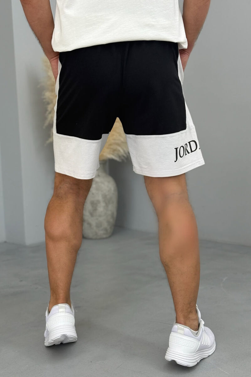 JORDAN SIDE WRITTING SHORT MEN SWEATPANTS BLACK/ E ZEZE - 4