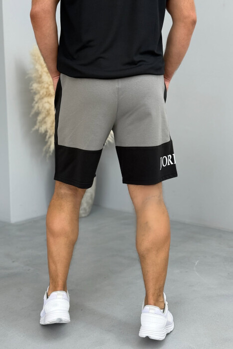 JORDAN SIDE WRITTING SHORT MEN SWEATPANTS GREY ASH/GRI HIRI - 3