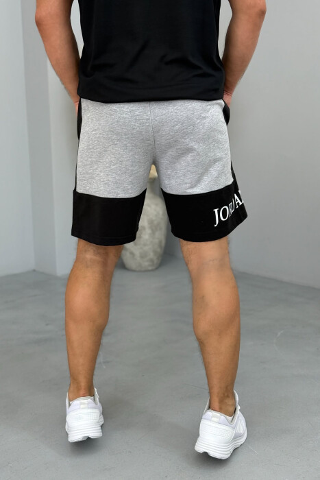 JORDAN SIDE WRITTING SHORT MEN SWEATPANTS GREY-GREY/GG - 3