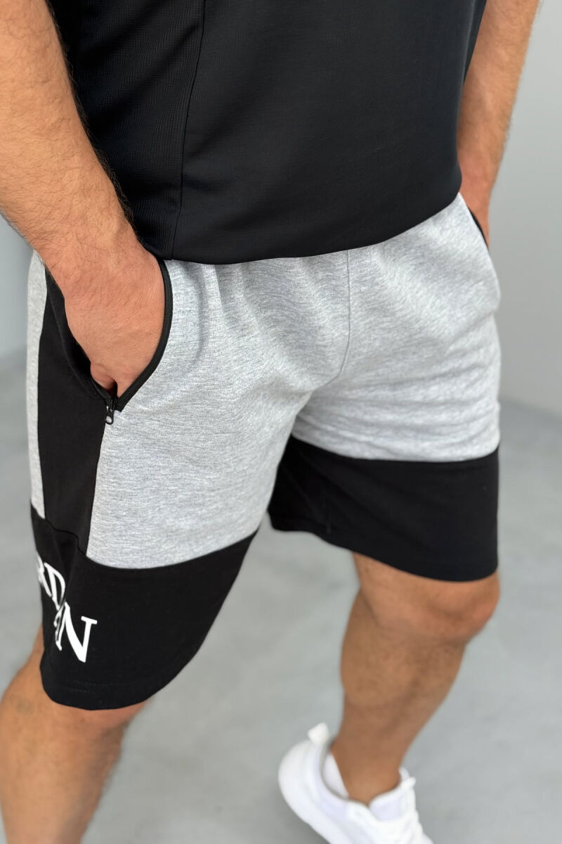 JORDAN SIDE WRITTING SHORT MEN SWEATPANTS GREY-GREY/GG - 4