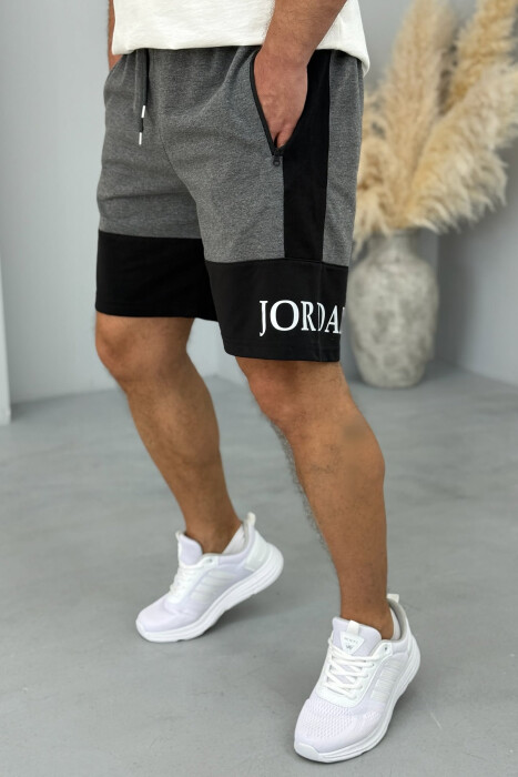 JORDAN SIDE WRITTING SHORT MEN SWEATPANTS GREY/GRI - 4