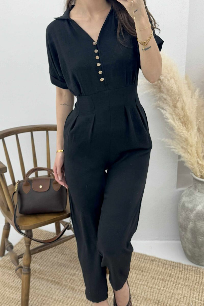 JUMPSUIT PËR FEMRA NË NGJYRËN E ZEZË - 3