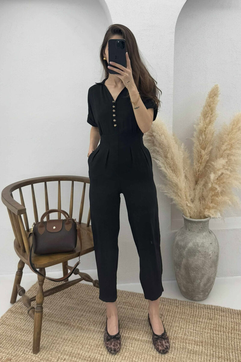 JUMPSUIT PËR FEMRA NË NGJYRËN E ZEZË - 5