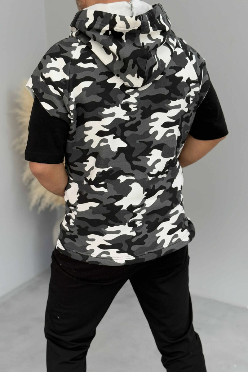 KANATIERE ME SHKRIM PËR MESHKUJ NË NGJYRËN GRI TË ERRËT - 4