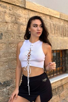 KANATJERE ME LIDHËSE PËR FEMRA NË NGJYRËN E BARDHË - 2