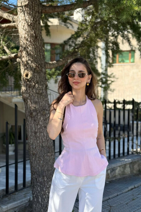 KANATJERE NJE NGJYRESHE ME KURRIZ TE HAPUR PER FEMRA NE NGJYRE ROZE - 1