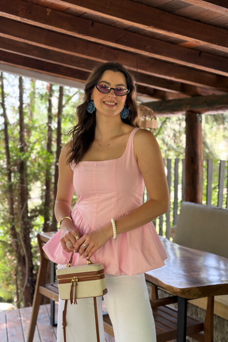 KANATJERE NJË NGJYRËSHE PËR FEMRA NË NGJYRËN ROZË - 4