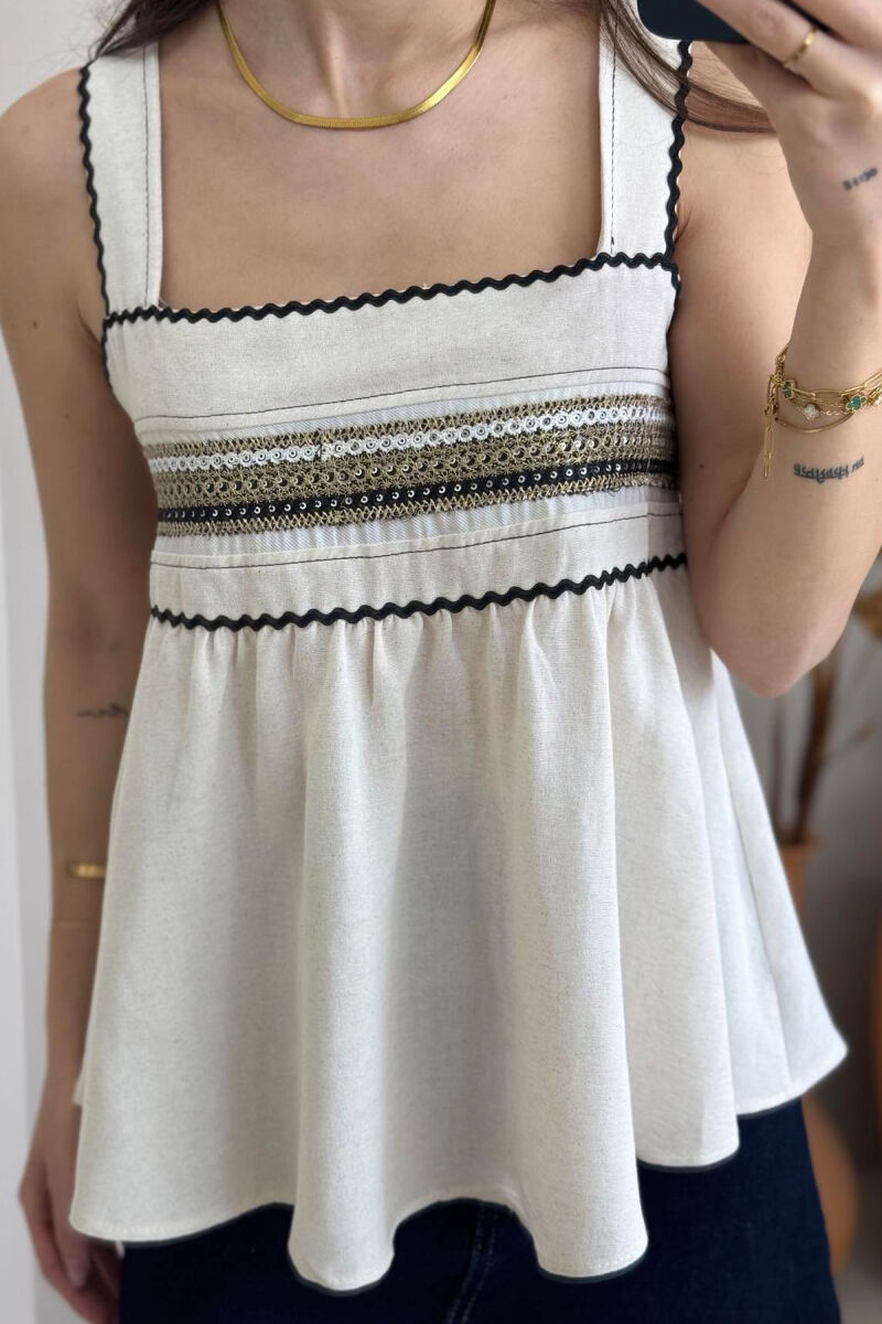 KANATJERE PËR FEMRA NË NGJYRËN KREM - 2