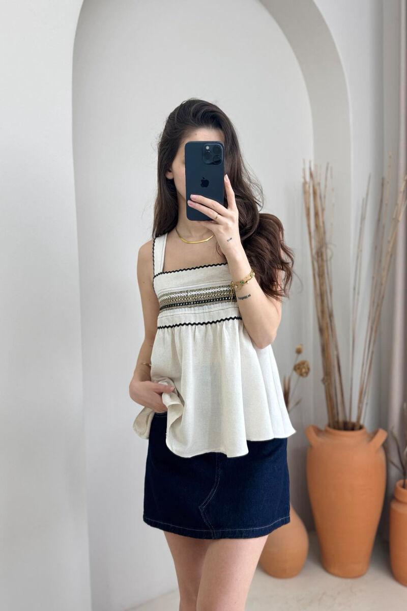 KANATJERE PËR FEMRA NË NGJYRËN KREM - 8