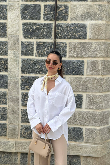 KEMISHE E THJESHTE PER FEMRA NE NGJYRE TE BARDHE - KLAUDIO FASHION