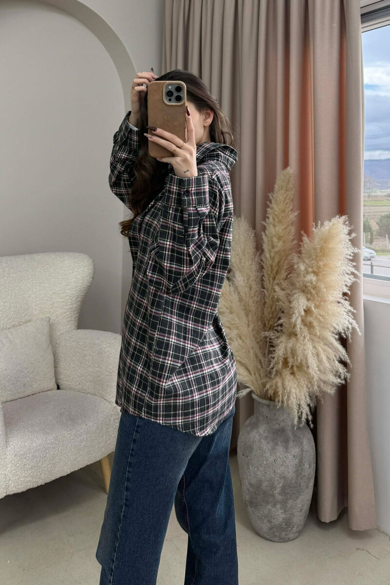 KEMISHE E THJESHTE ME DETAJE KATRORESH PER FEMRA NE NGJYRE GRI TE ERRET - 5